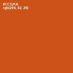 #CC521A - Orange Roughy Color Image