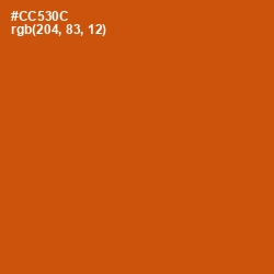 #CC530C - Burnt Orange Color Image