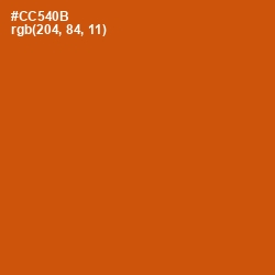 #CC540B - Burnt Orange Color Image