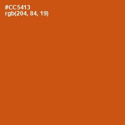 #CC5413 - Orange Roughy Color Image