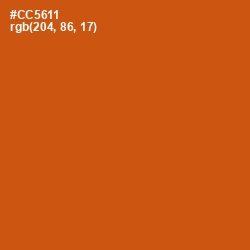 #CC5611 - Orange Roughy Color Image