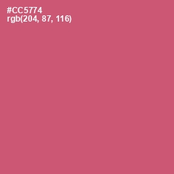 #CC5774 - Cranberry Color Image