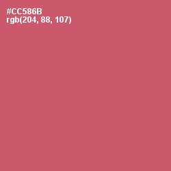 #CC586B - Cabaret Color Image