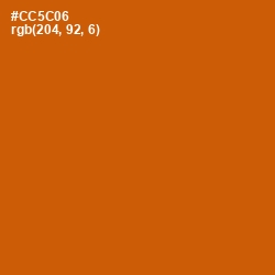 #CC5C06 - Tenn Color Image