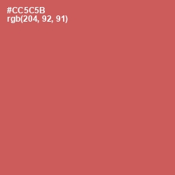 #CC5C5B - Chestnut Rose Color Image