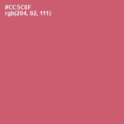 #CC5C6F - Cranberry Color Image