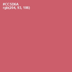 #CC5D6A - Cranberry Color Image