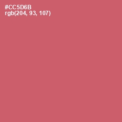 #CC5D6B - Cranberry Color Image