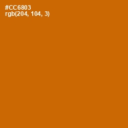 #CC6803 - Indochine Color Image