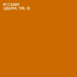 #CC6A00 - Indochine Color Image