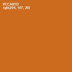 #CC6B1D - Hot Cinnamon Color Image