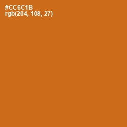 #CC6C1B - Hot Cinnamon Color Image