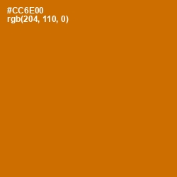 #CC6E00 - Indochine Color Image