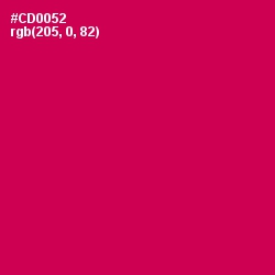 #CD0052 - Razzmatazz Color Image