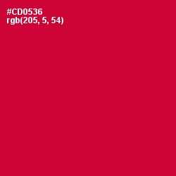 #CD0536 - Crimson Color Image