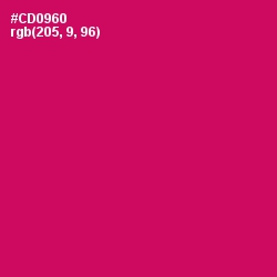 #CD0960 - Razzmatazz Color Image