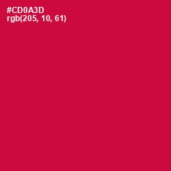 #CD0A3D - Crimson Color Image