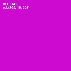 #CD0AD0 - Shocking Pink Color Image