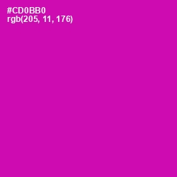 #CD0BB0 - Hollywood Cerise Color Image