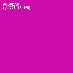 #CD0DA9 - Red Violet Color Image