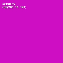 #CD0EC2 - Shocking Pink Color Image