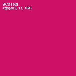 #CD1168 - Razzmatazz Color Image