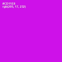 #CD11E8 - Magenta / Fuchsia Color Image