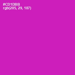 #CD1DBB - Red Violet Color Image