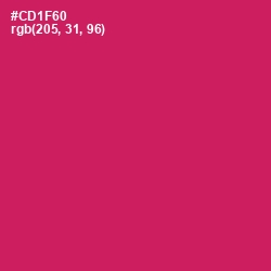 #CD1F60 - Cerise Red Color Image