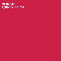 #CD2047 - Maroon Flush Color Image