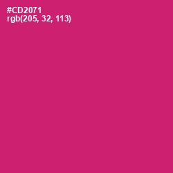 #CD2071 - Cerise Red Color Image