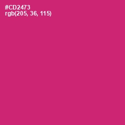 #CD2473 - Cerise Red Color Image
