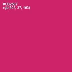 #CD2567 - Cerise Red Color Image