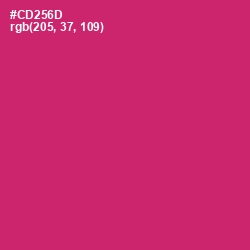 #CD256D - Cerise Red Color Image