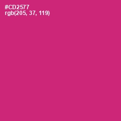 #CD2577 - Cerise Red Color Image