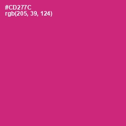 #CD277C - Cerise Red Color Image