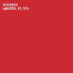 #CD2933 - Persian Red Color Image