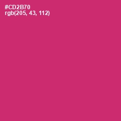 #CD2B70 - Cerise Red Color Image