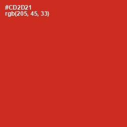 #CD2D21 - Persian Red Color Image