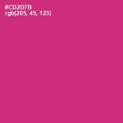 #CD2D7B - Cerise Red Color Image