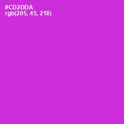 #CD2DDA - Razzle Dazzle Rose Color Image