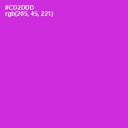 #CD2DDD - Razzle Dazzle Rose Color Image