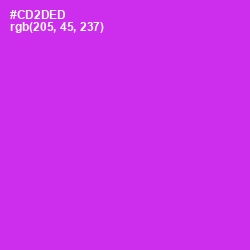 #CD2DED - Razzle Dazzle Rose Color Image