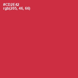 #CD2E42 - Brick Red Color Image