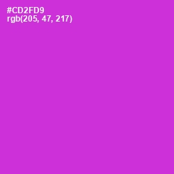 #CD2FD9 - Razzle Dazzle Rose Color Image