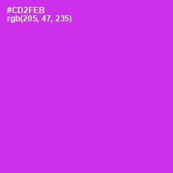 #CD2FEB - Razzle Dazzle Rose Color Image