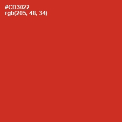 #CD3022 - Persian Red Color Image