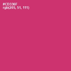 #CD336F - Cerise Red Color Image