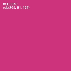 #CD337C - Cerise Red Color Image