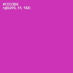 #CD33B6 - Cerise Color Image